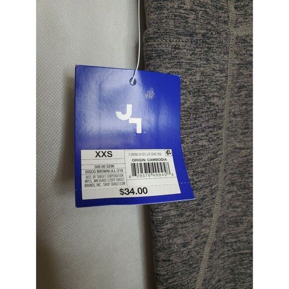 Joy Lab Space Dye 7/8 Workout Athletic Leggings Tights in Disco Brown - Picture 4 of 7